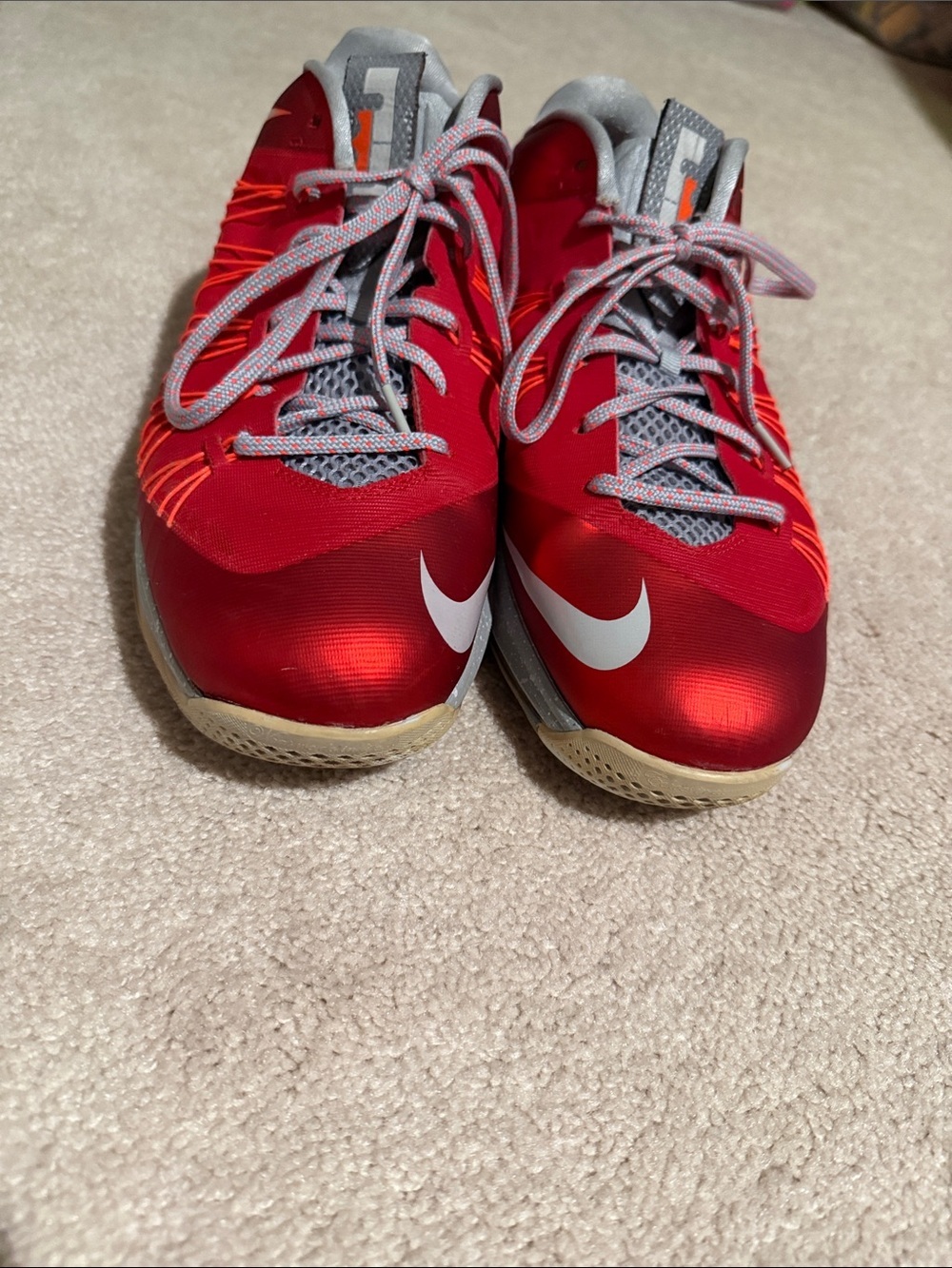 Nike Air Max LeBron 10 Low "University Red"  size 13